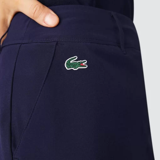 Bermuda Femme Golf Sport En Taffetas Extensible | Lacoste Fashion