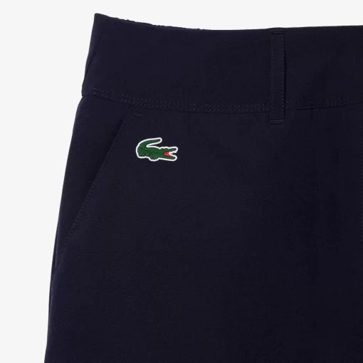 Bermuda Femme Golf Sport En Taffetas Extensible | Lacoste Fashion