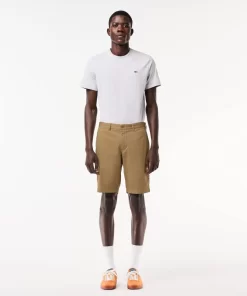 Bermuda Slim Fit Uni En Coton Stretch | Lacoste New