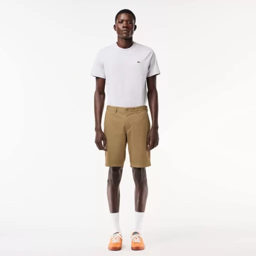 Bermuda Slim Fit Uni En Coton Stretch | Lacoste New