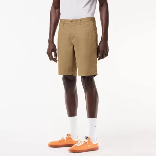 Bermuda Slim Fit Uni En Coton Stretch | Lacoste New