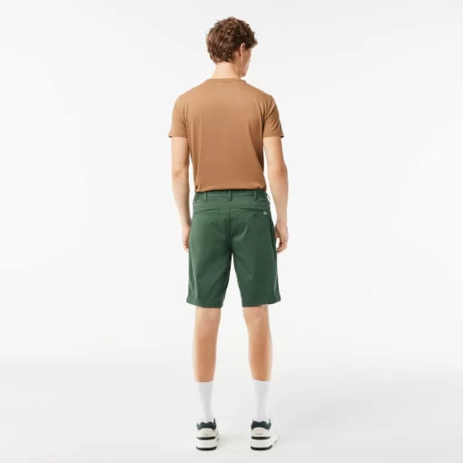 Bermuda Slim Fit Uni En Coton Stretch | Lacoste Shop