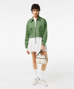 Blouson Harrington Zippe Femme En Coton | Lacoste Hot