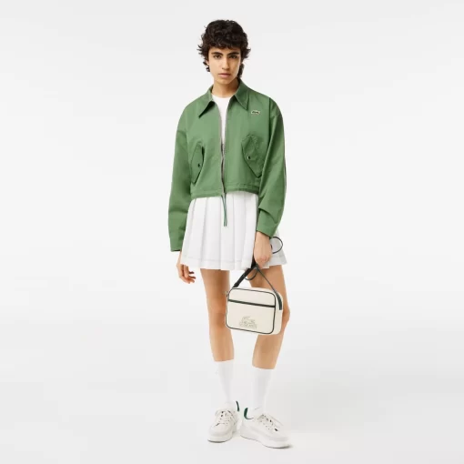 Blouson Harrington Zippe Femme En Coton | Lacoste Hot