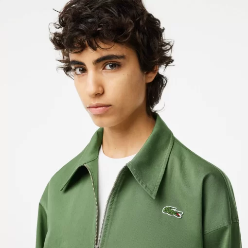 Blouson Harrington Zippe Femme En Coton | Lacoste Hot