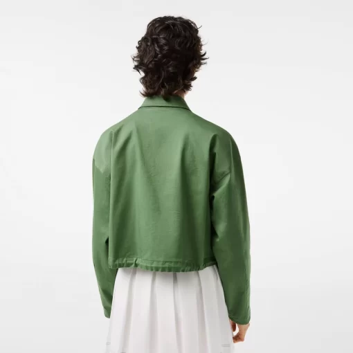 Blouson Harrington Zippe Femme En Coton | Lacoste Hot