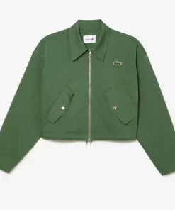 Blouson Harrington Zippe Femme En Coton | Lacoste Hot