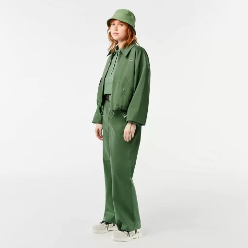 Blouson Harrington Zippe Femme En Coton | Lacoste Hot