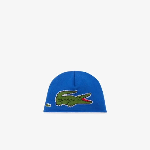 Bonnet En Laine Avec Motif Crocodile | Lacoste Cheap