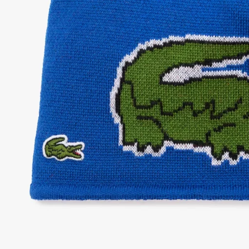 Bonnet En Laine Avec Motif Crocodile | Lacoste Cheap