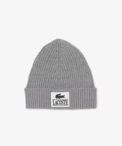 Bonnet En Laine Cotelee Avec Vignette Tissee | Lacoste Best