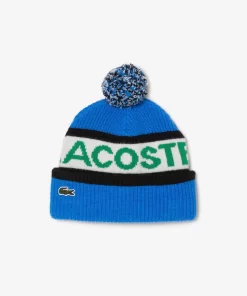 Bonnet Sigle A Pompon En Laine | Lacoste Discount