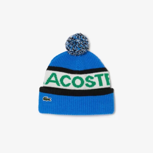 Bonnet Sigle A Pompon En Laine | Lacoste Discount