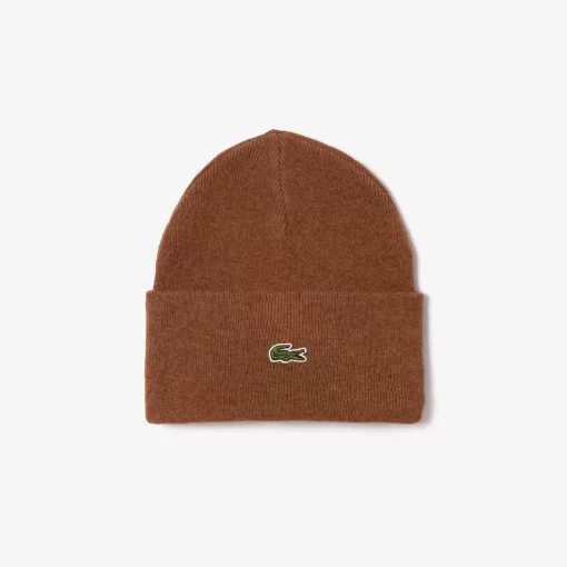 Bonnet Unisexe Avec Revers En Laine | Lacoste Discount