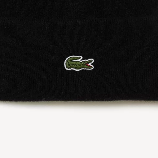 Bonnet Unisexe Avec Revers En Laine | Lacoste Shop