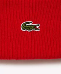 Bonnet Unisexe Avec Revers En Laine | Lacoste Shop