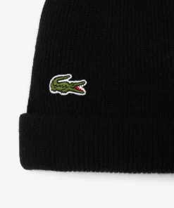 Bonnet Unisexe En Laine Cotelee | Lacoste New