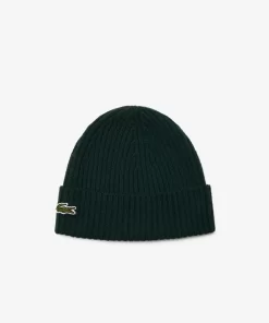 Bonnet Unisexe En Laine Douce Cotelee | Lacoste Discount