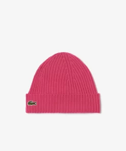 Bonnet Unisexe En Laine Douce Cotelee | Lacoste Sale