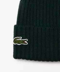 Bonnet Unisexe En Laine Douce Cotelee | Lacoste Discount