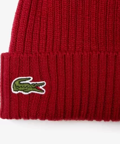 Bonnet Unisexe En Laine Douce Cotelee | Lacoste Cheap