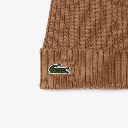 Bonnet Unisexe En Laine Douce Cotelee | Lacoste Cheap