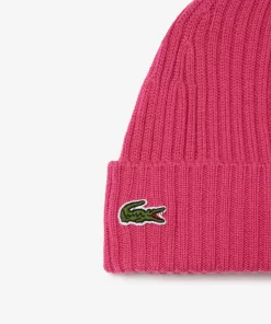 Bonnet Unisexe En Laine Douce Cotelee | Lacoste Sale