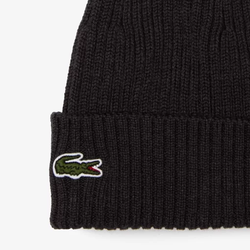 Bonnet Unisexe En Laine Douce Cotelee | Lacoste Outlet