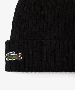 Bonnet Unisexe En Laine Douce Cotelee | Lacoste Online