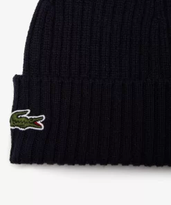 Bonnet Unisexe En Laine Douce Cotelee | Lacoste Sale