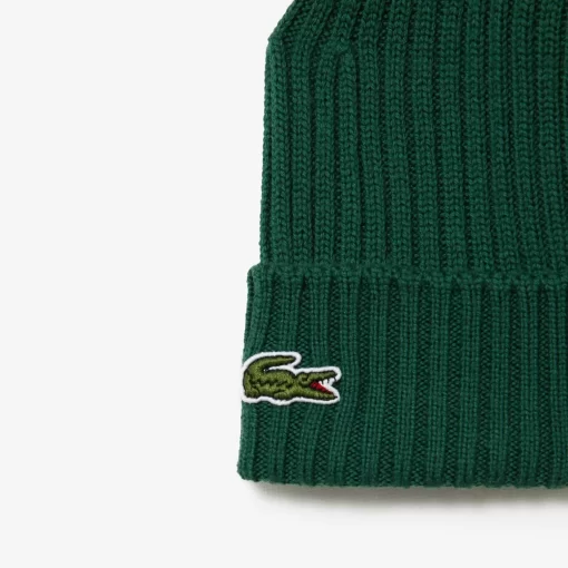 Bonnet Unisexe En Laine Douce Cotelee | Lacoste Flash Sale