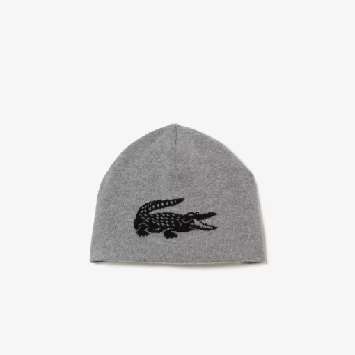 Bonnet Unisexe Reversible Avec Crocodile Contraste | Lacoste Fashion