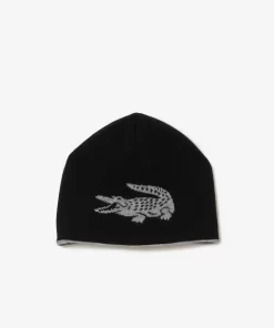 Bonnet Unisexe Reversible Avec Crocodile Contraste | Lacoste Fashion