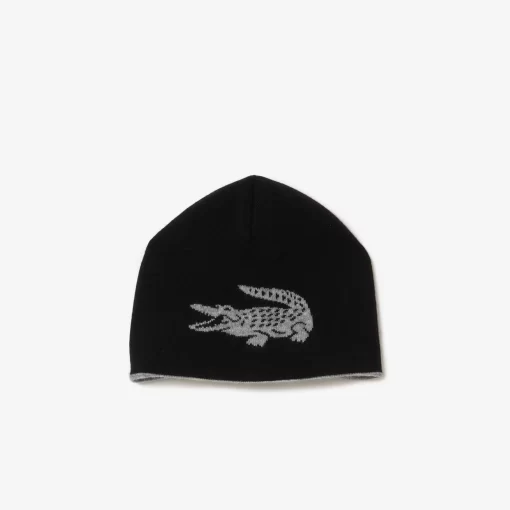 Bonnet Unisexe Reversible Avec Crocodile Contraste | Lacoste Fashion