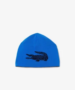 Bonnet Unisexe Reversible Avec Crocodile Contraste | Lacoste Best Sale