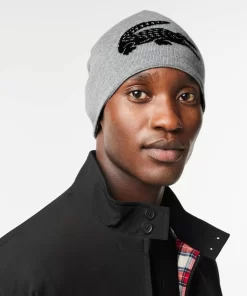 Bonnet Unisexe Reversible Avec Crocodile Contraste | Lacoste Fashion