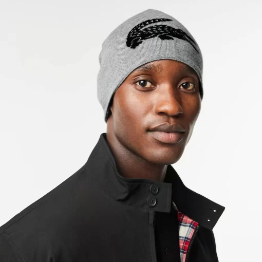 Bonnet Unisexe Reversible Avec Crocodile Contraste | Lacoste Fashion