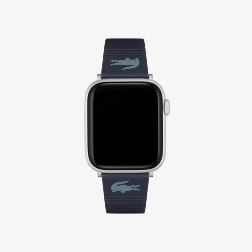 Bracelet Apple Watch Unisexe En Cuir Bleu | Lacoste Outlet