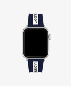 Bracelet Apple Watch Unisexe En Silicone Bleu | Lacoste Discount