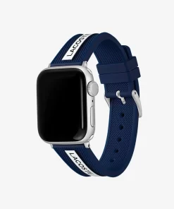 Bracelet Apple Watch Unisexe En Silicone Bleu | Lacoste Discount