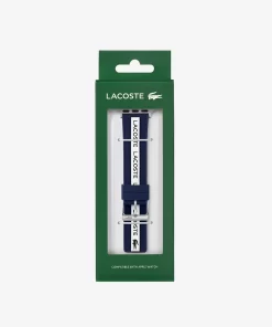 Bracelet Apple Watch Unisexe En Silicone Bleu | Lacoste Discount