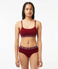 Brassiere Avec Bande Siglee En Coton Stretch | Lacoste Outlet