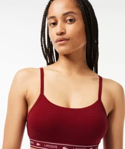 Brassiere Avec Bande Siglee En Coton Stretch | Lacoste Outlet