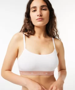 Brassiere Avec Bande Siglee En Coton Stretch | Lacoste Online