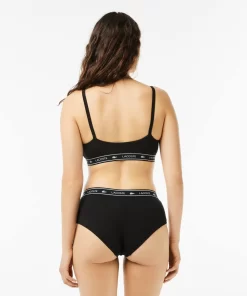 Brassiere Avec Bande Siglee En Coton Stretch | Lacoste Shop