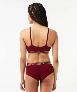 Brassiere Avec Bande Siglee En Coton Stretch | Lacoste Outlet