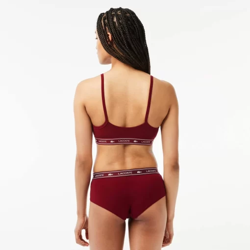 Brassiere Avec Bande Siglee En Coton Stretch | Lacoste Outlet