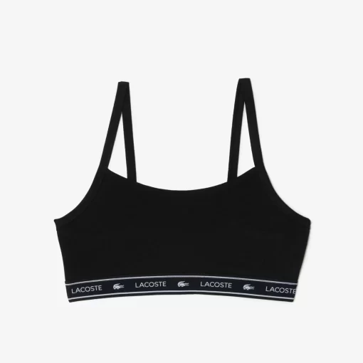 Brassiere Avec Bande Siglee En Coton Stretch | Lacoste Shop