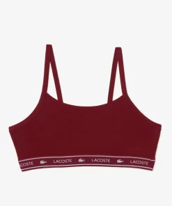 Brassiere Avec Bande Siglee En Coton Stretch | Lacoste Outlet