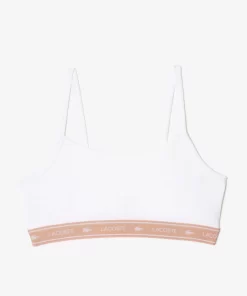 Brassiere Avec Bande Siglee En Coton Stretch | Lacoste Online